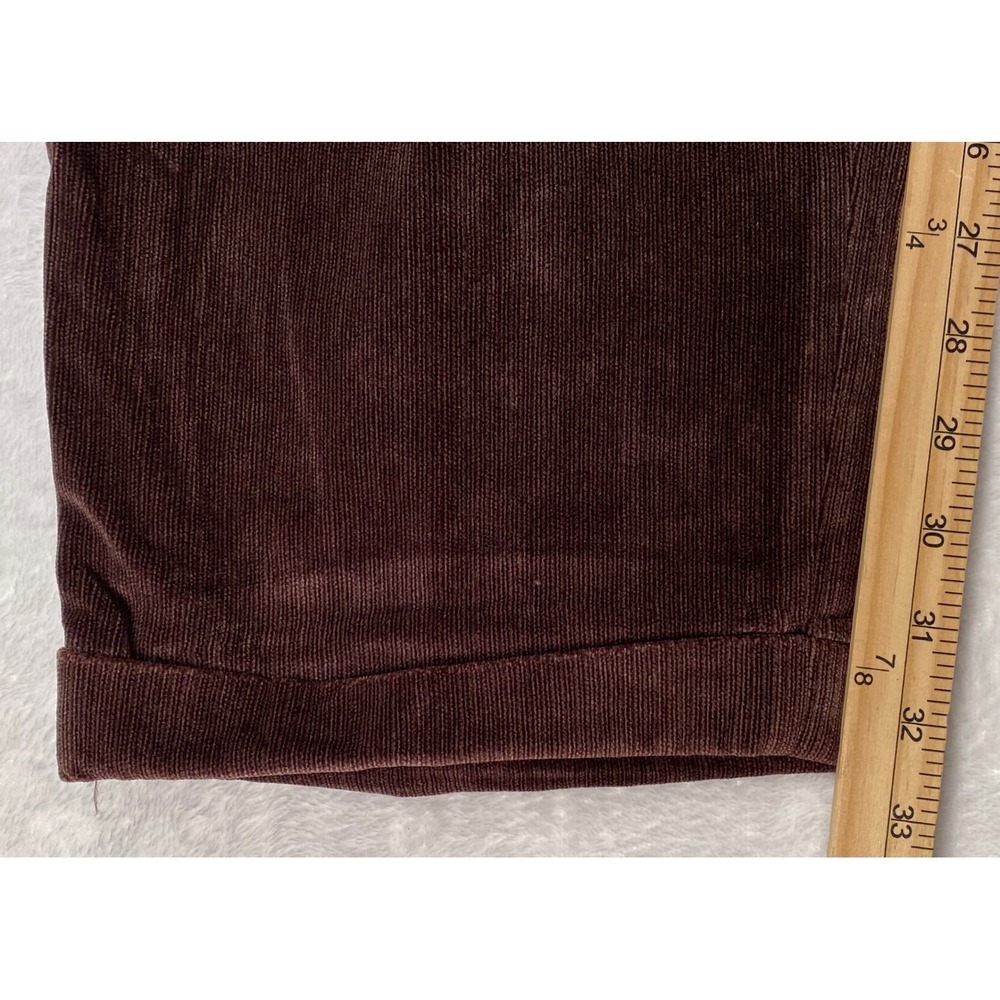 Bigsby & Kruthers Mens 36x31 Brown Corduroy Pleated Cuffed Pants Made in Canada - Picture 3 of 13